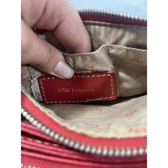 MNG accessories By Mango Small Crossbody Purse Red - Picture 11 of 15